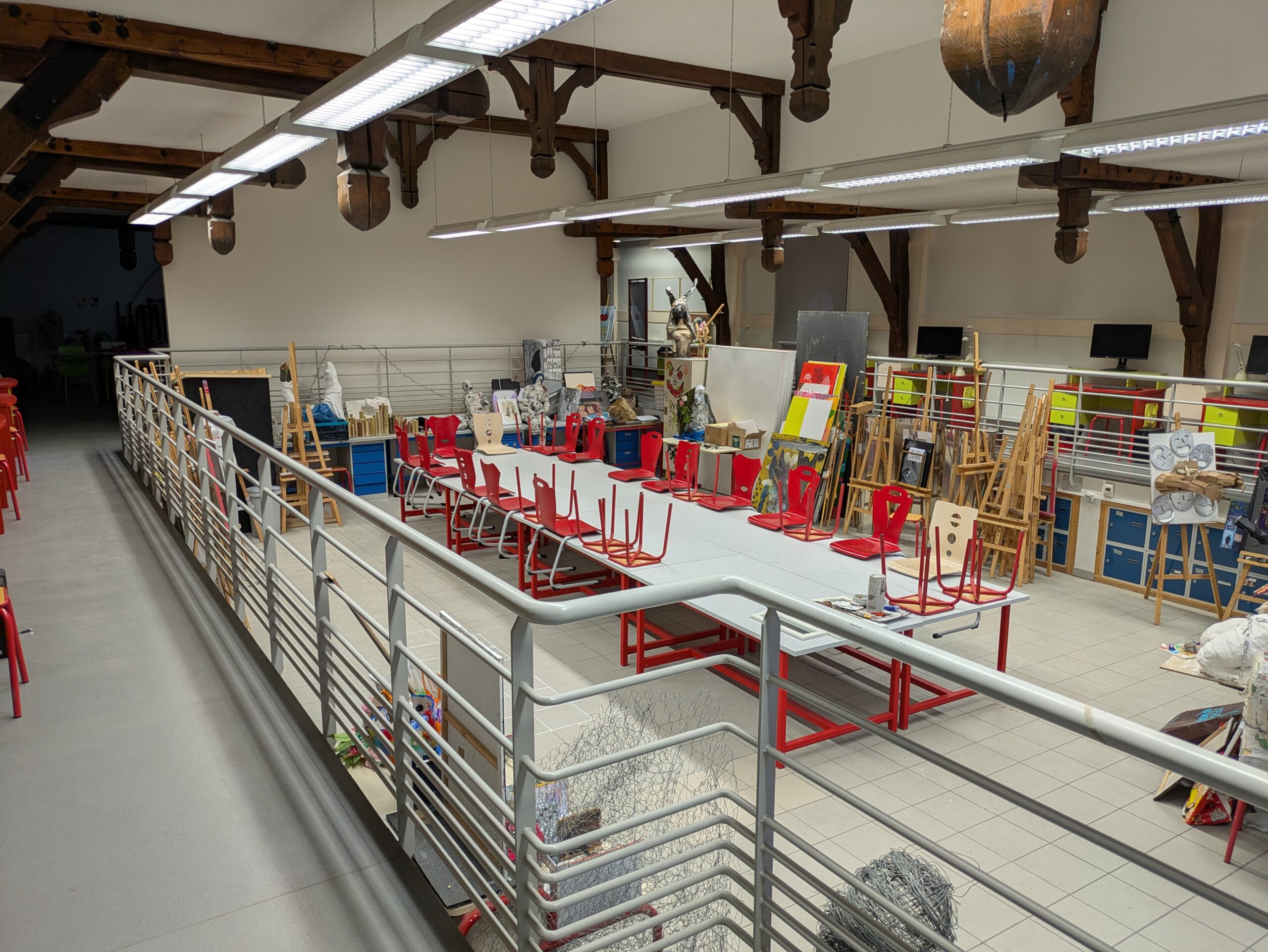 Atelier arts plastiques du lycée Chanzy